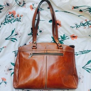 NWOT Patricia Nash Brown Leather Tote Hand Bag